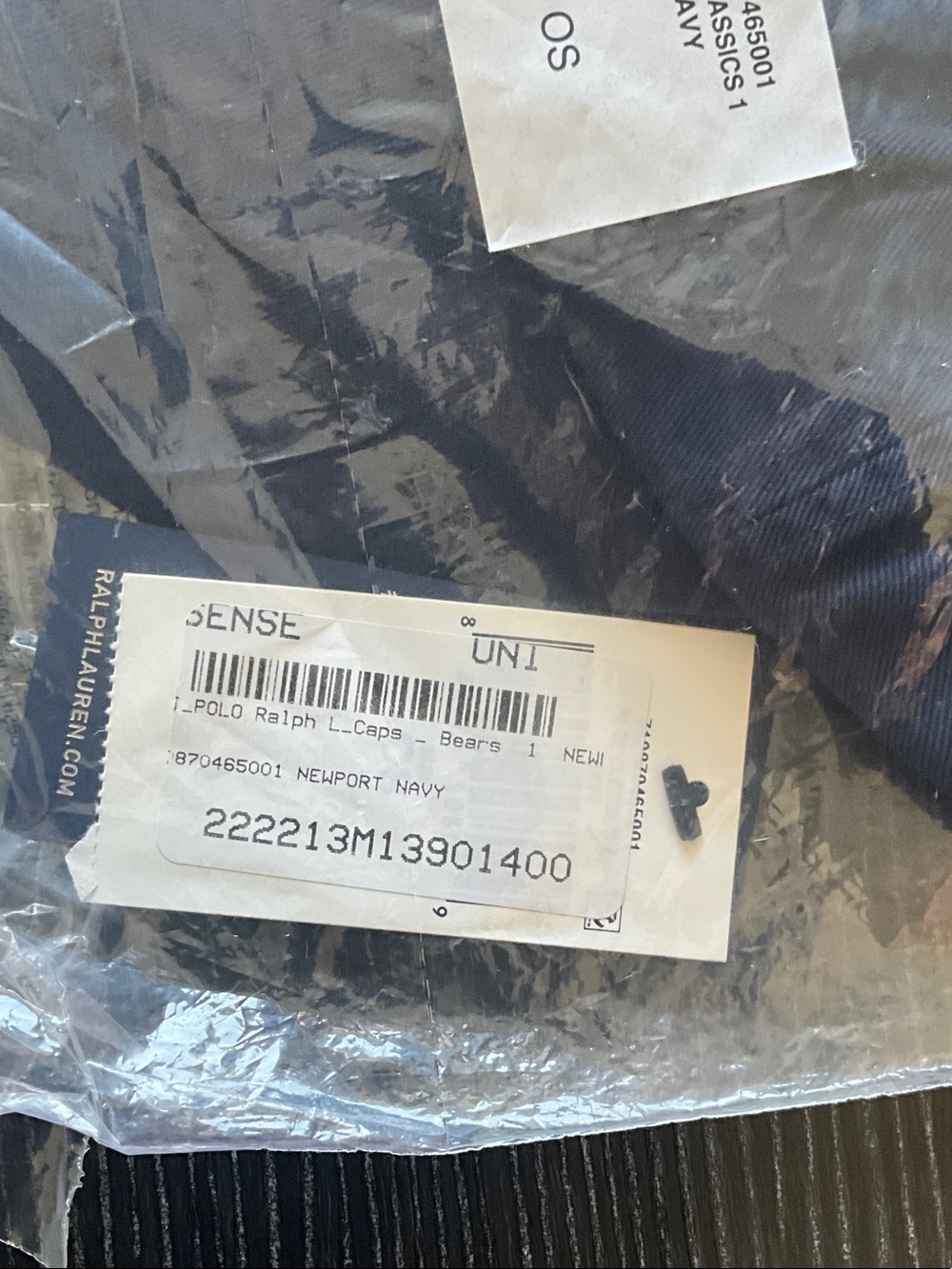 Men’s NWT Polo by Ralph Lauren Navy Bear Baseball Cap - Picture 3 of 5